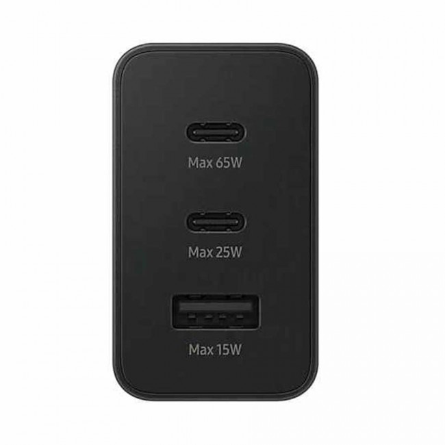 شارژر اصلی سوپرفست سه پورت ۶۵ وات سامسونگ مدل ۶۵W EP-T6530