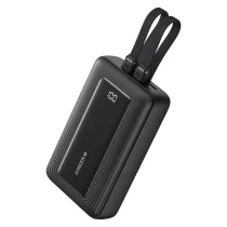 پاوربانک ۳۰ وات انکر با ظرفیت ۲۰۰۰۰ میلی آمپر Anker Zolo Power Bank Built-in USB-C and Lightning Cable مدل A1681