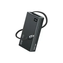 پاوربانک جمع‌شونده ۳۵ واتی ۲۰۰۰۰ میلی‌آمپر گرین Green Lion Retractable 35W 20000mAh PowerBank