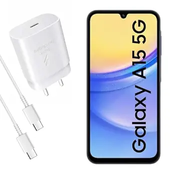 کابل شارژر اصلی سرکارتنی دو سر تایپ سی سامسونگ A15 | Origenal charger Samsung Galaxy A15 5G