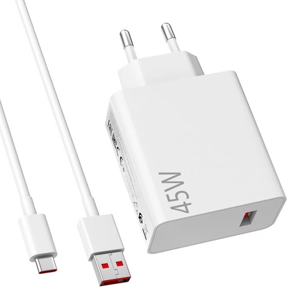 شارژر اصلی سرکارتنی شیائومی ۴۵ وات همراه با کابل اصلی Type-c | Origenal Xiaomi 45w charger